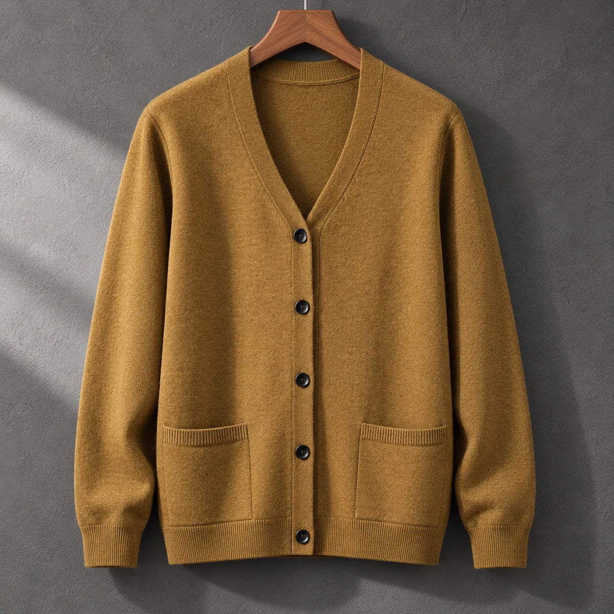 Knit Cardigan | Desmond Brown hanger