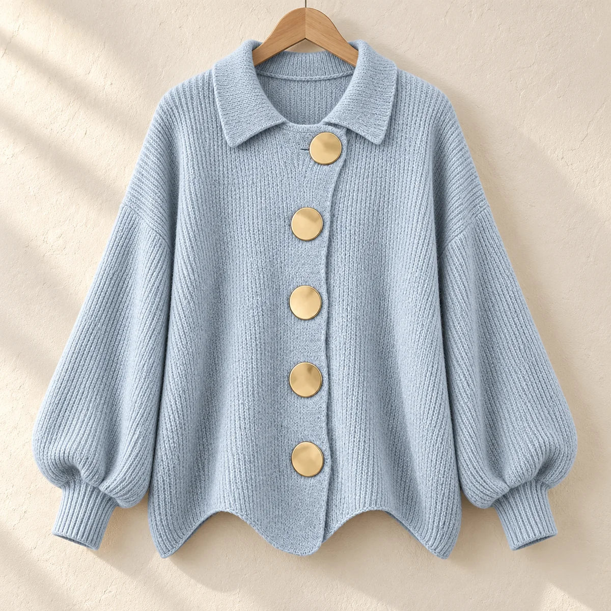 Knit Cardigan | Evangeline Blue hanger