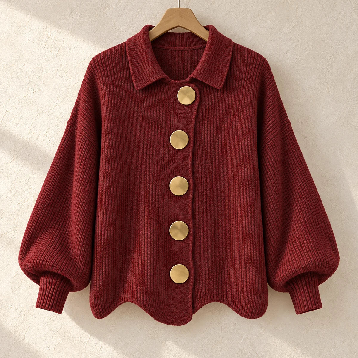 Knit Cardigan | Evangeline Red hanger