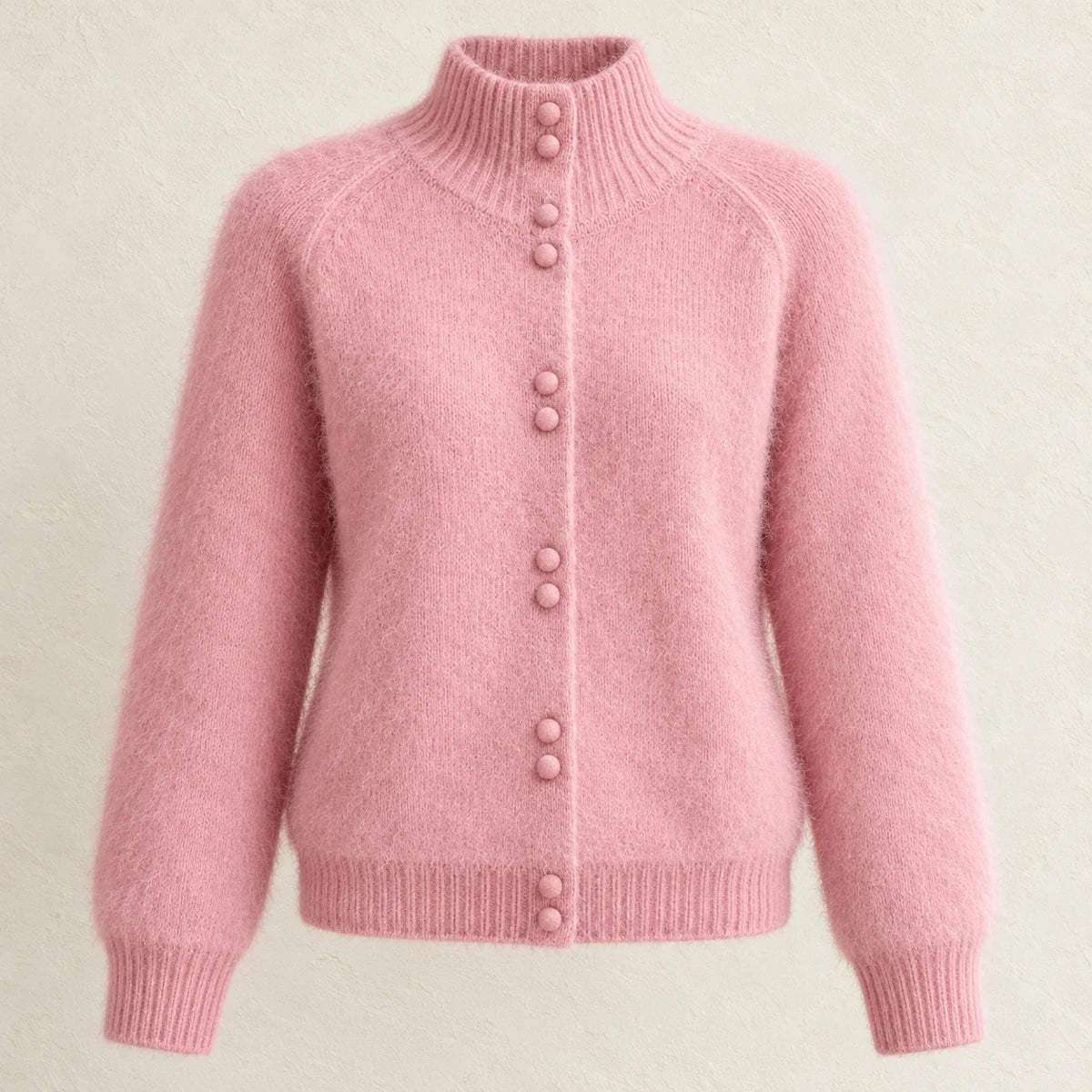 Knit Cardigan | Helena Pink front