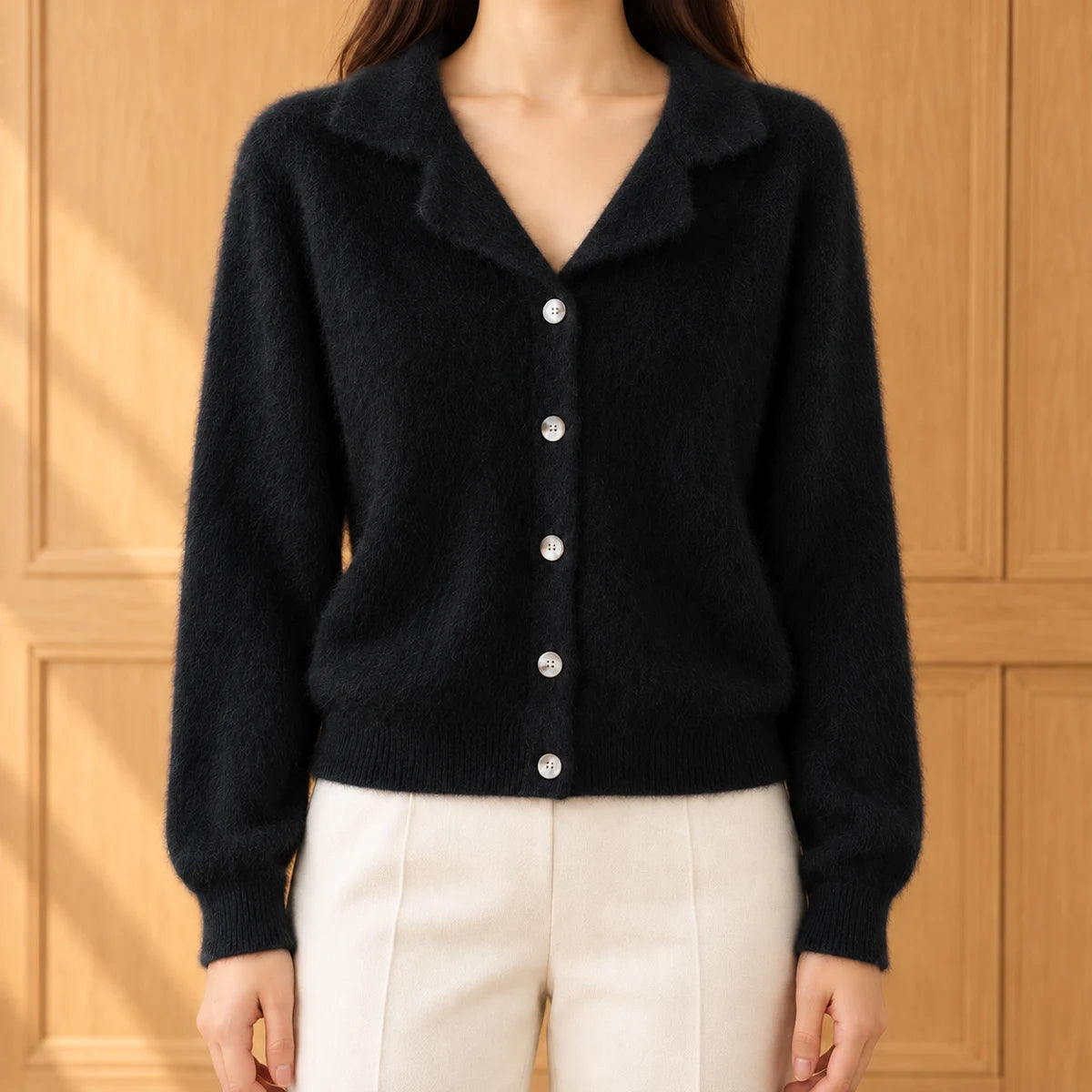 Knit Cardigan | Lucia Black lifestyle