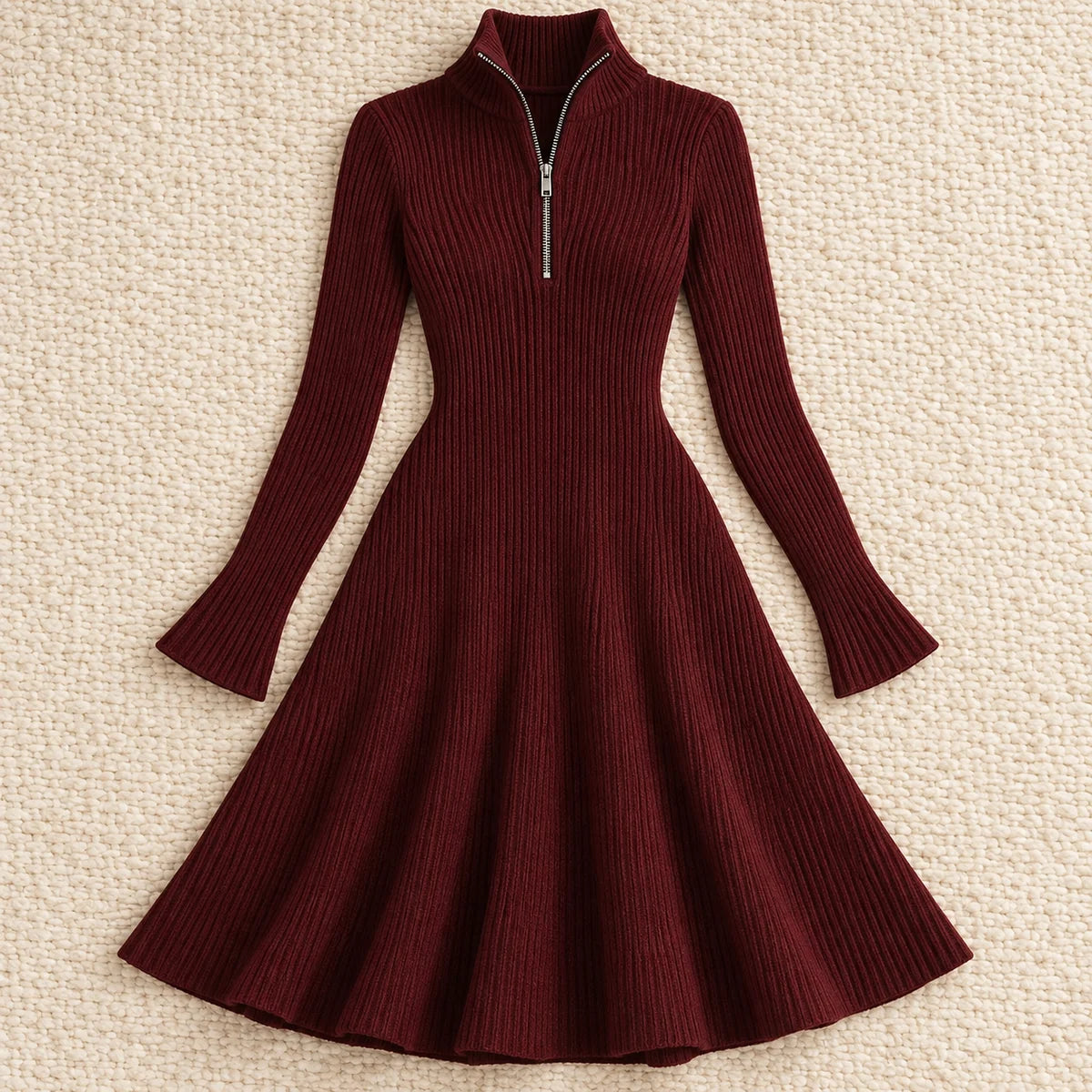 Knit Dress | Eleanora Red flatlay