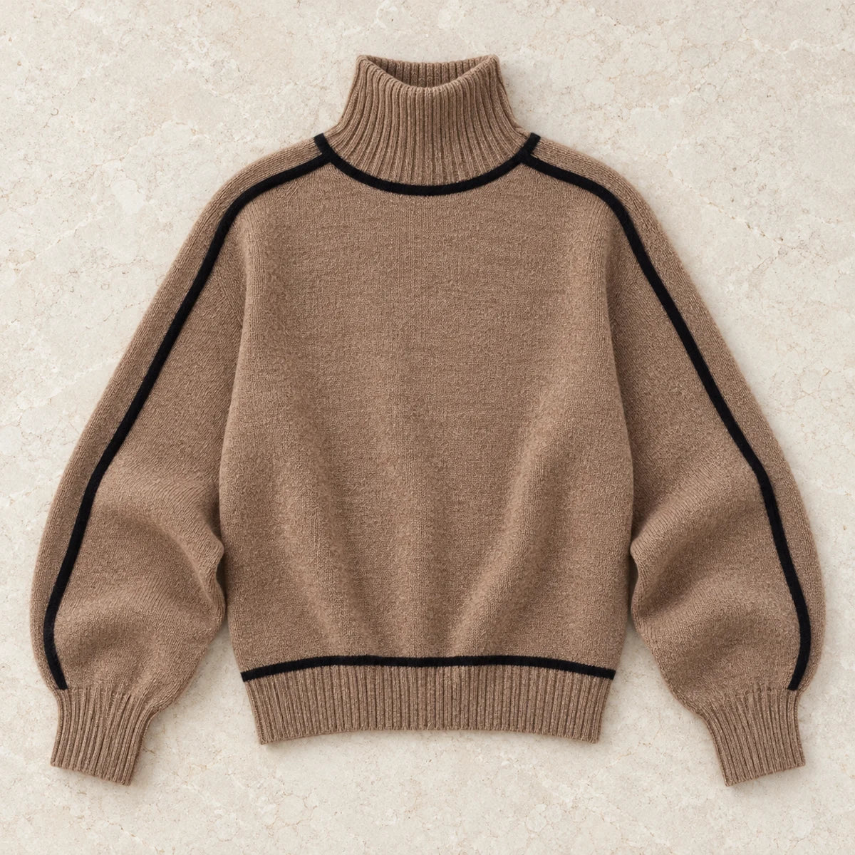 Knit Sweater | Lenora Brown flatlay