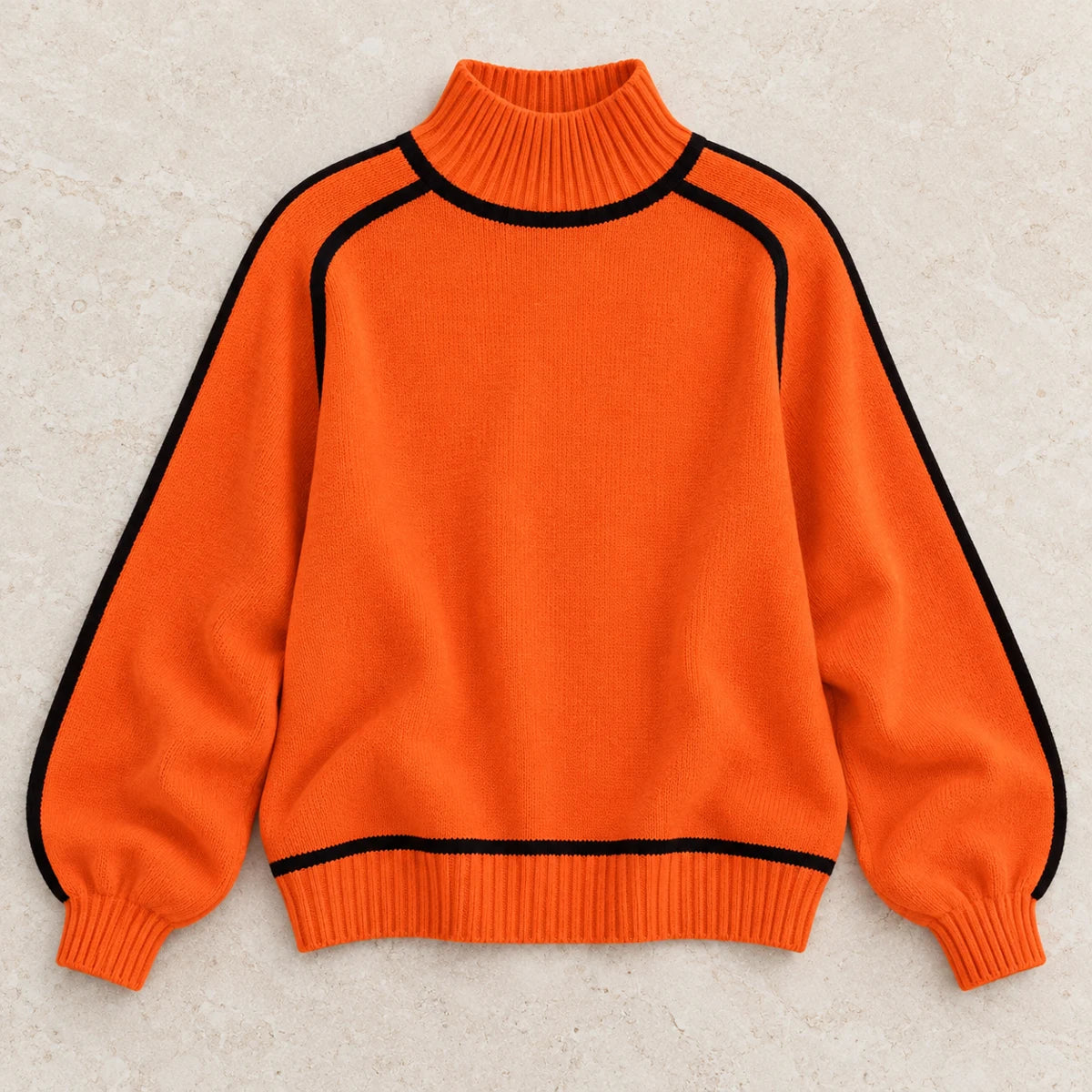 Knit Sweater | Lenora Orange flatlay