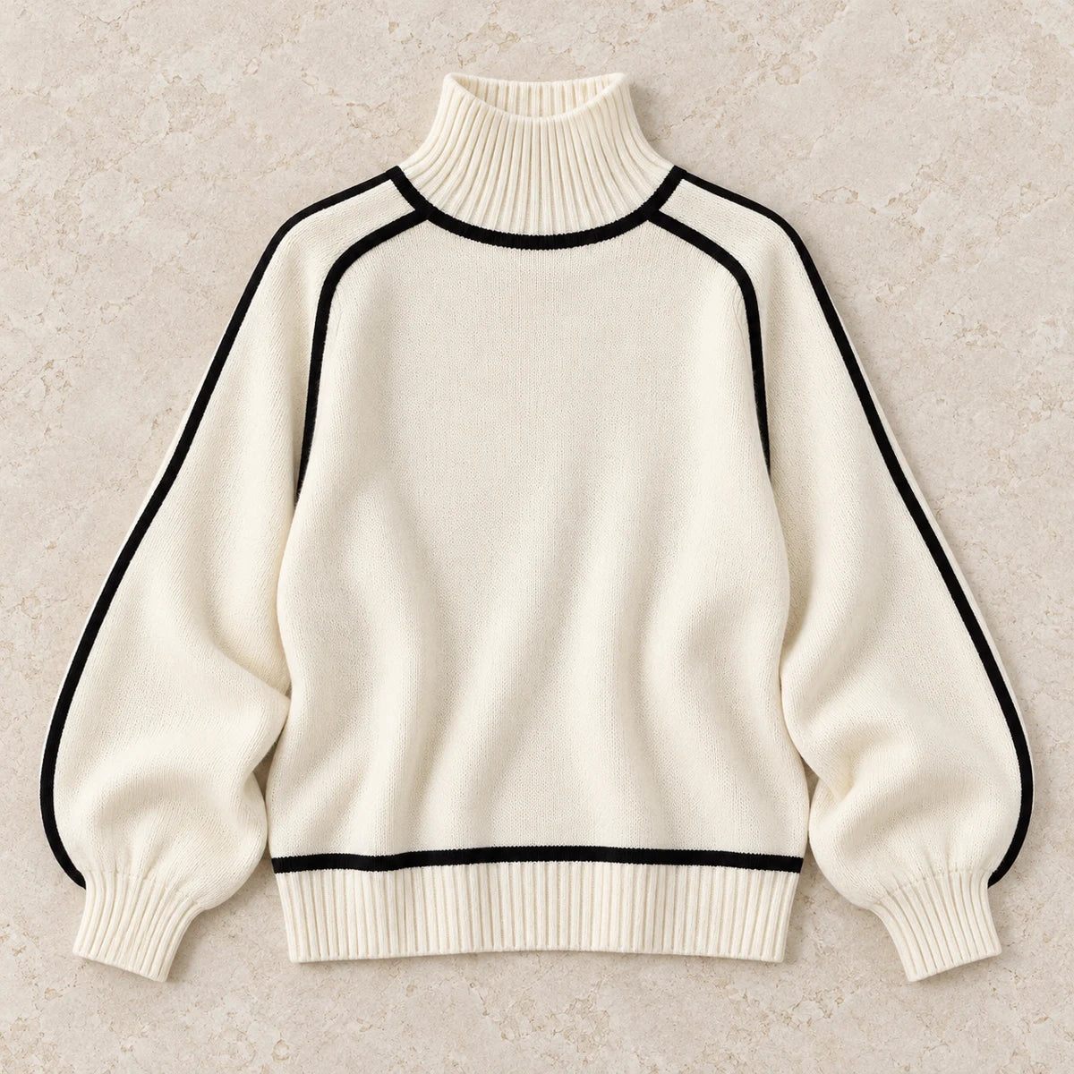 Knit Sweater | Lenora White flatlay