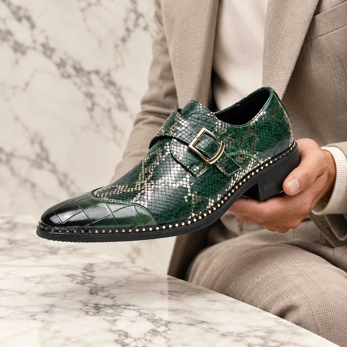 Lance Shoes Green handheld
