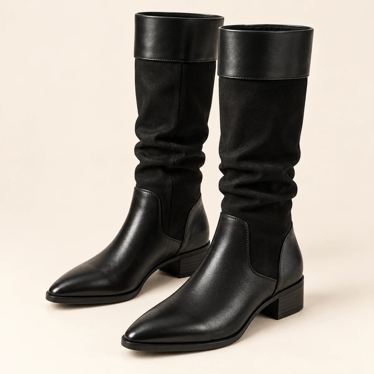 Leather Boots | Colette Black front