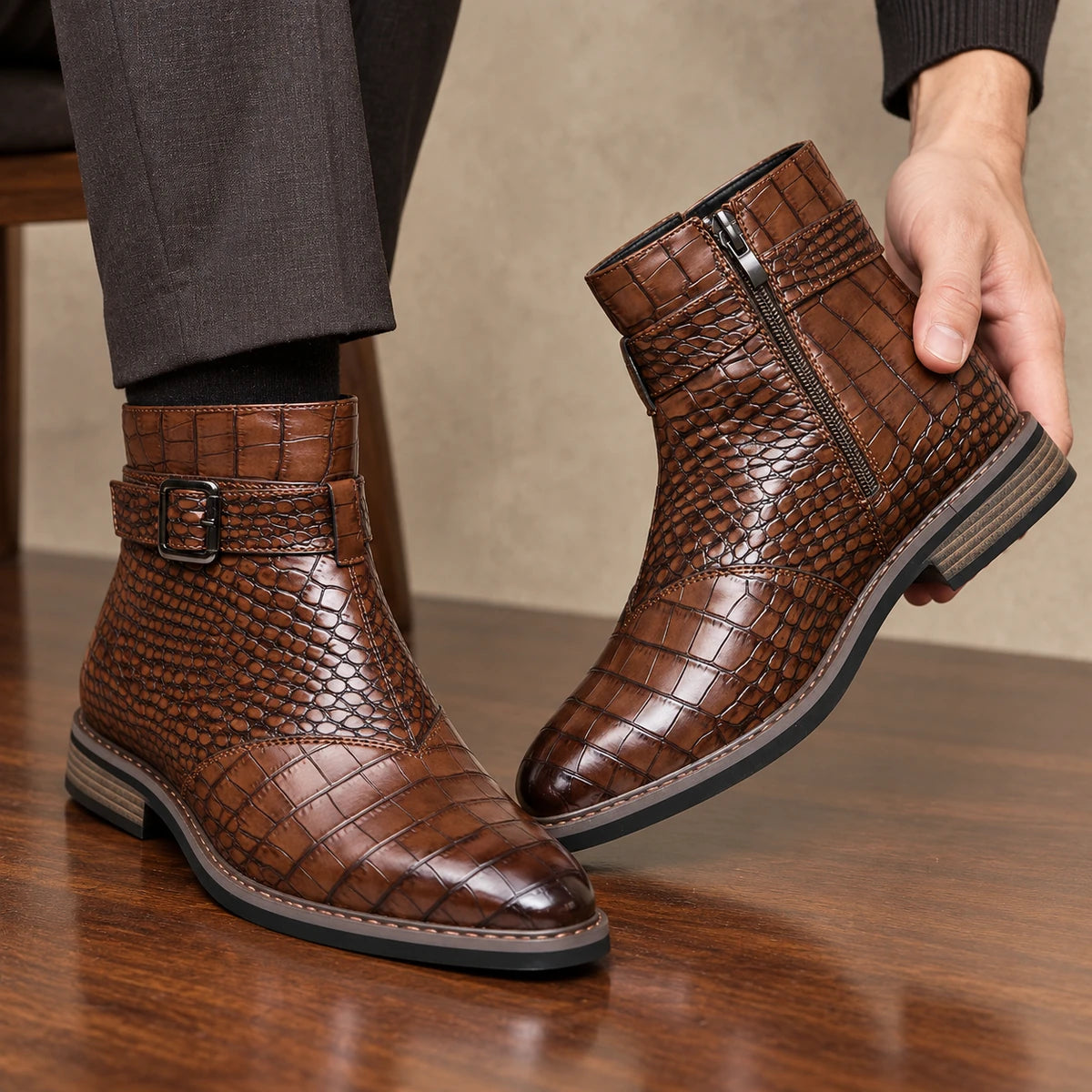 Leather Boots | Torben Brown model handheld