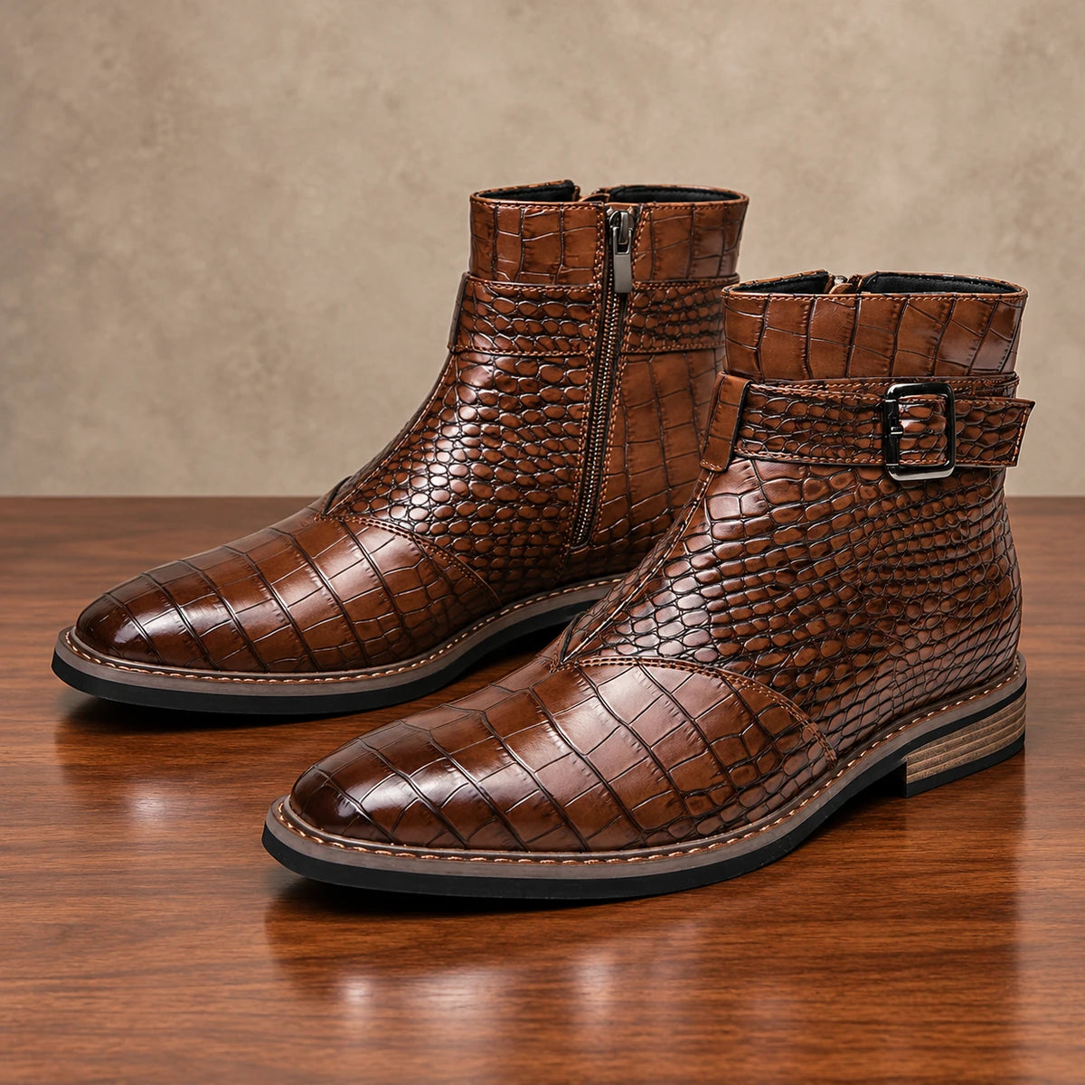 Leather Boots | Torben Brown natural pair