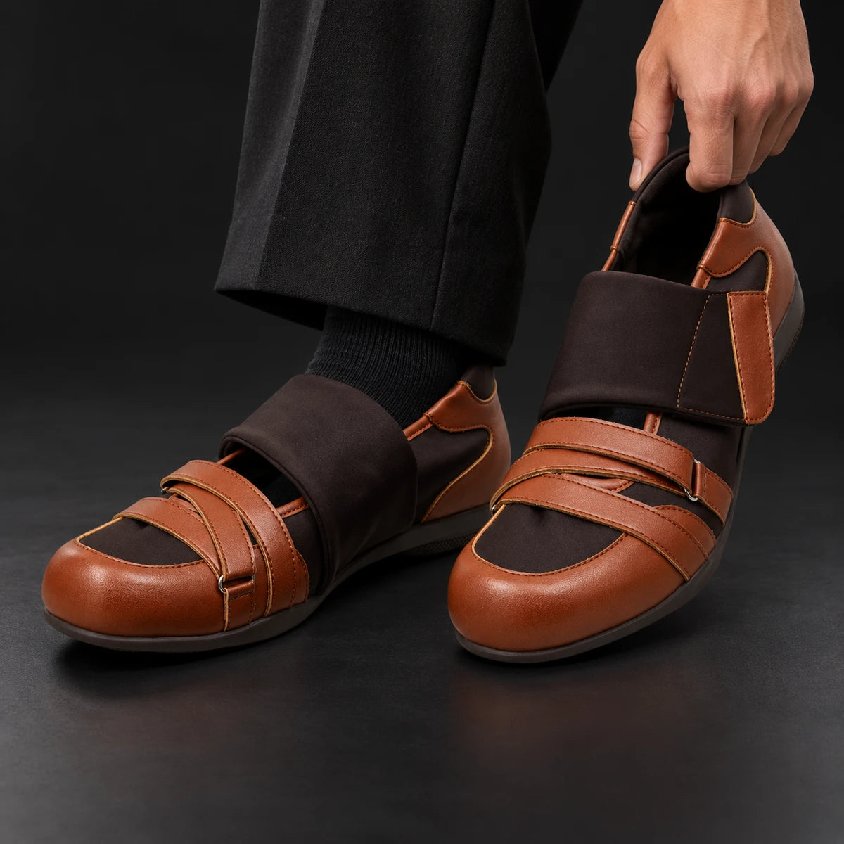 Leather Loafers | Leander Brown model handheld