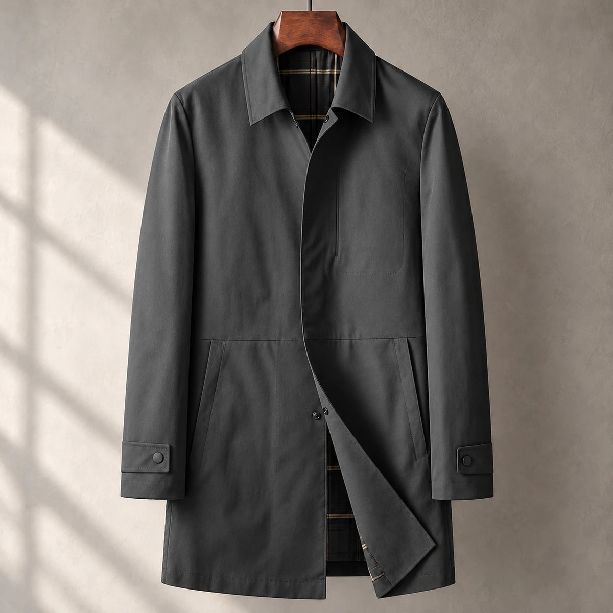 Melchior Coat Gray front