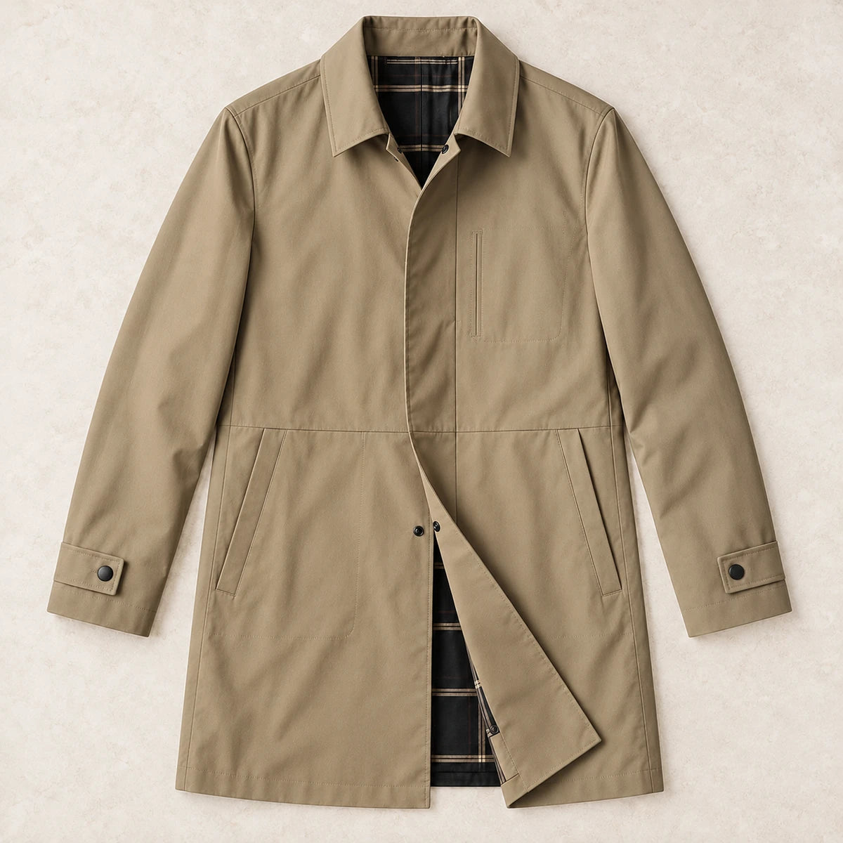 Melchior Coat Khaki overhead