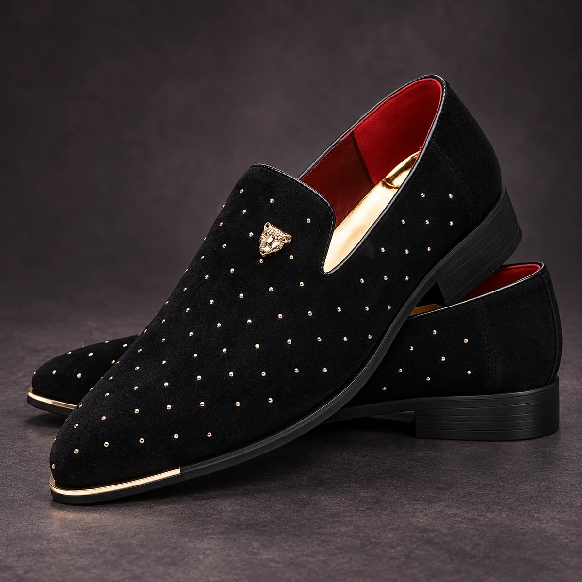 Leather Loafers | Casimir Black stacked pair