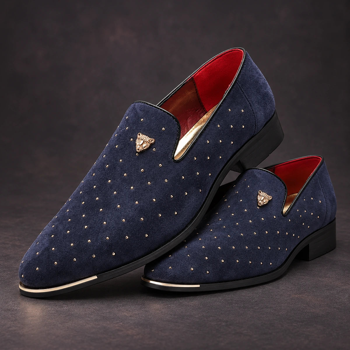 Leather Loafers | Casimir Blue stacked pair