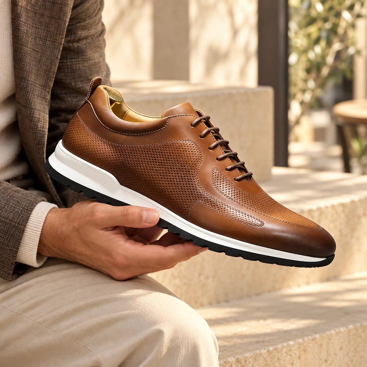 Oswin Sneakers Brown handheld
