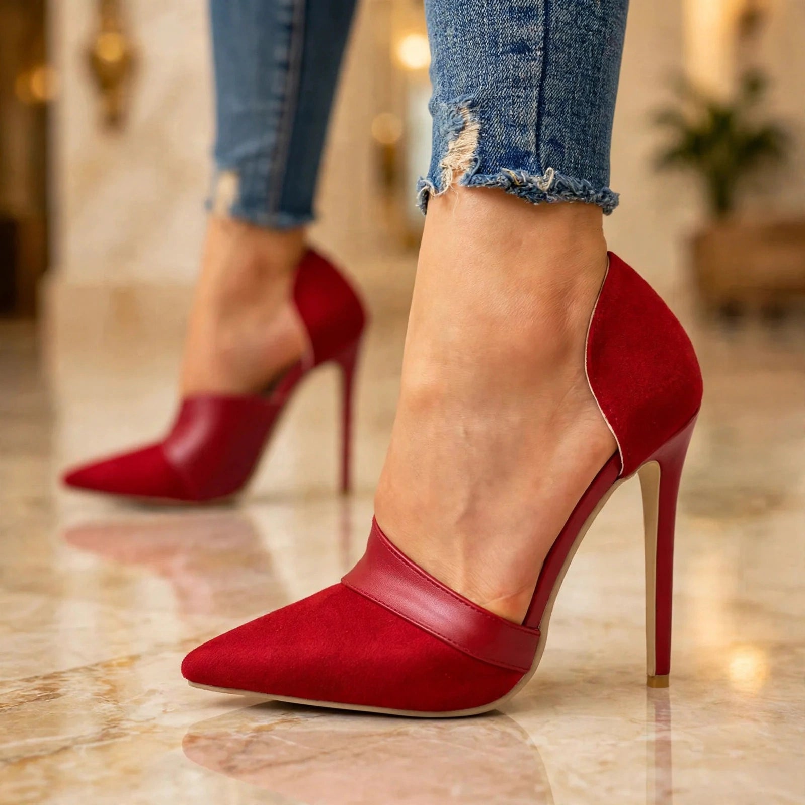 Avery Suede Stiletto Pump