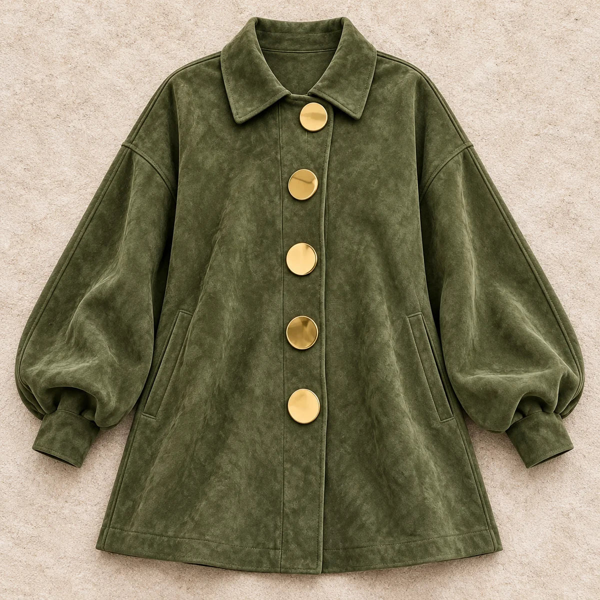 Rosalind Dress Green flatlay