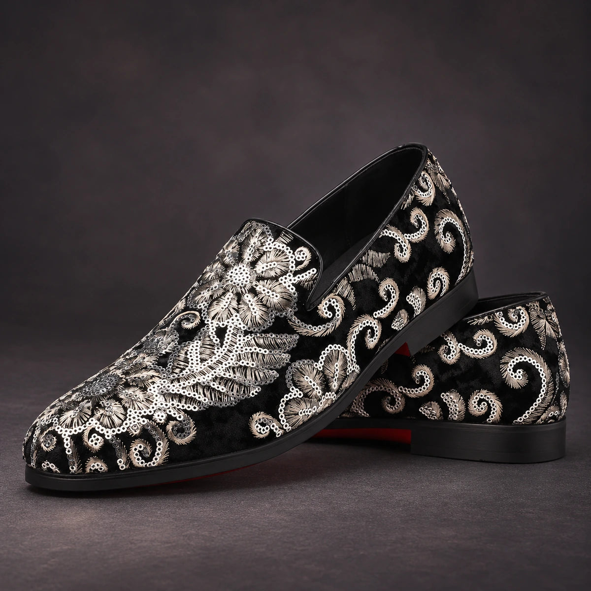 Leather Loafers | Walden Black stacked pair