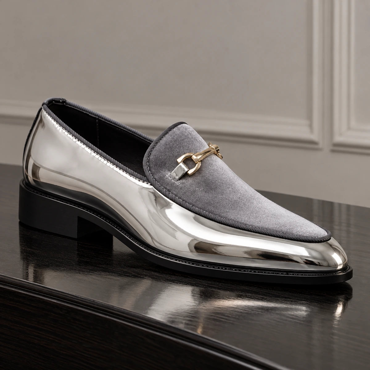 Hugh Loafers Silver secondary