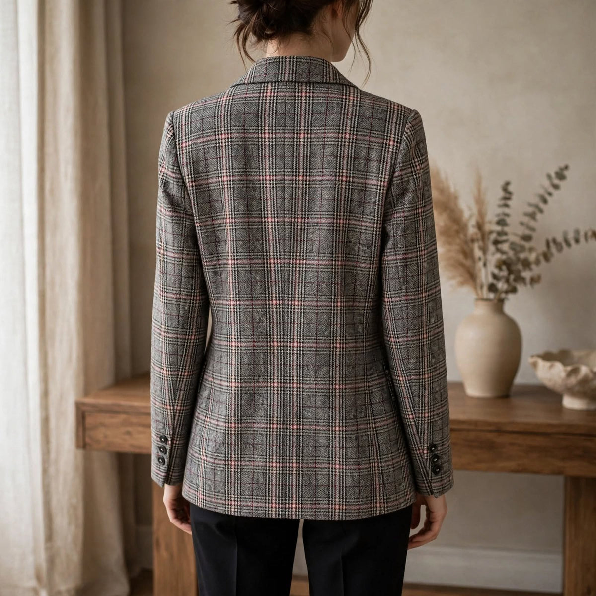 Meredith Plaid Blazer Jacket