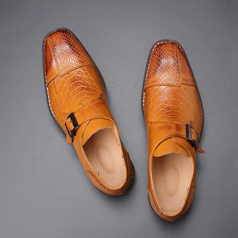 Wesley Buckle Leather Oxfords