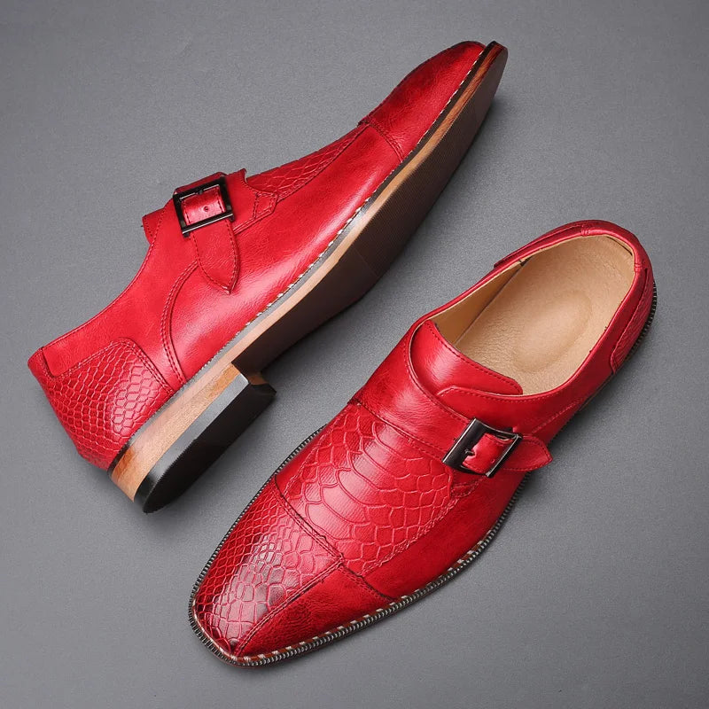 Wesley Buckle Leather Oxfords