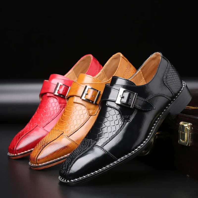 Wesley Buckle Leather Oxfords