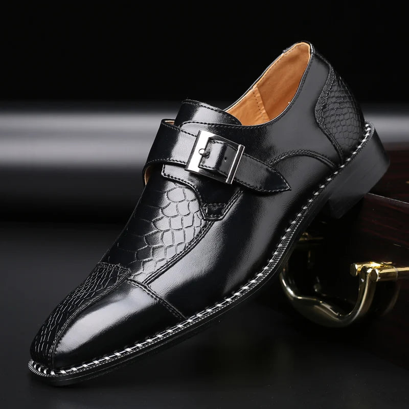 Wesley Buckle Leather Oxfords