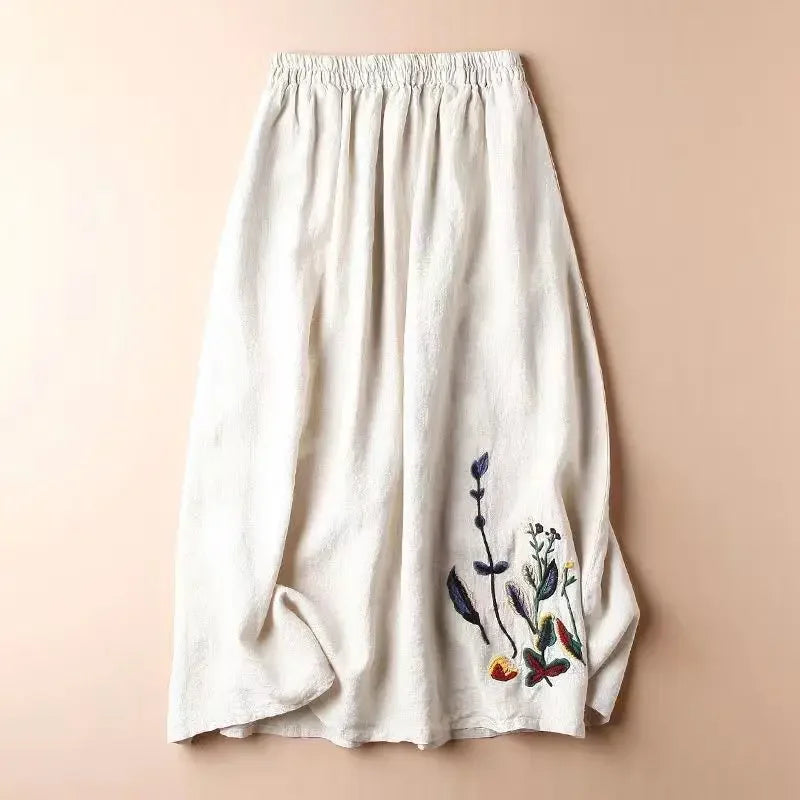 Yanina Linen Skirt