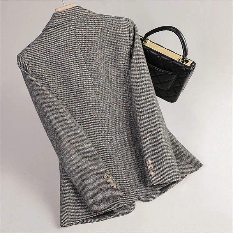 Evelyn Wool Tailored Blazer