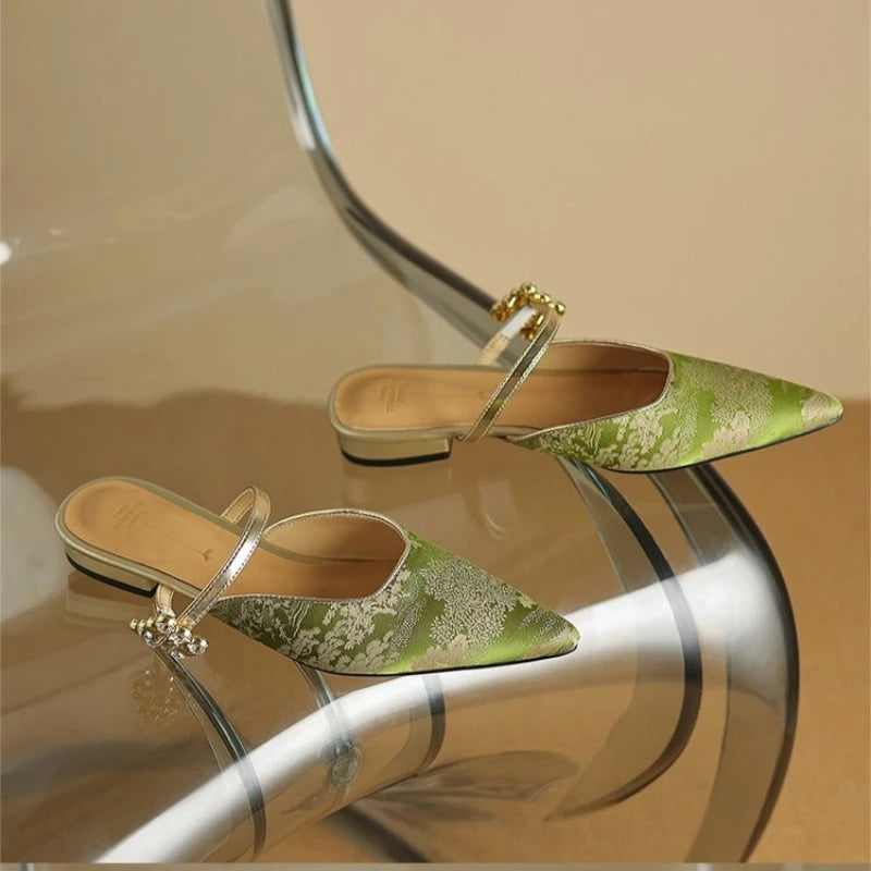 Kennedy Pointed Mule Heels
