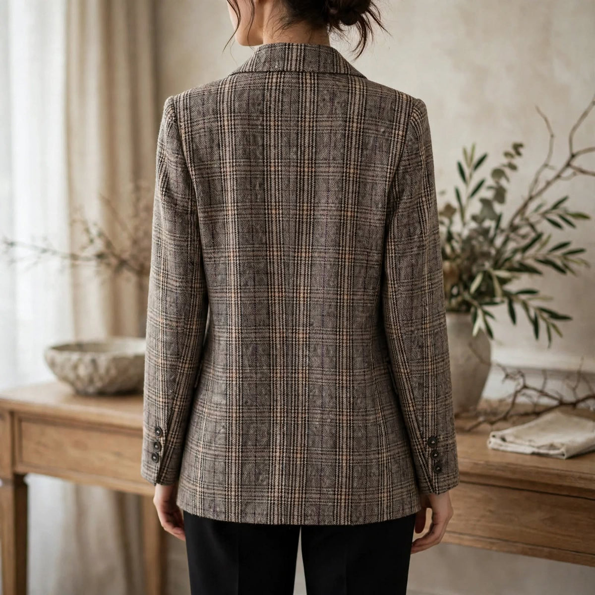 Meredith Plaid Blazer Jacket