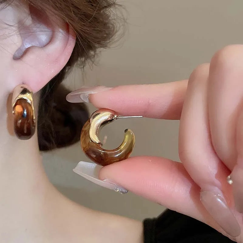 Velora Ember Hoop Earrings