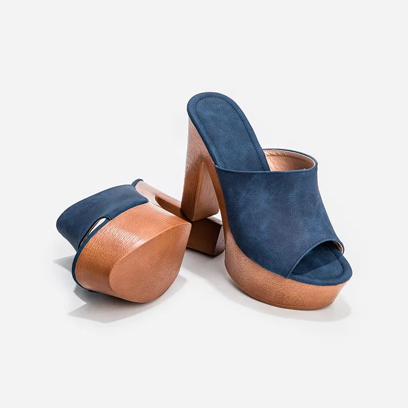 Sedona Platform Heel Mules