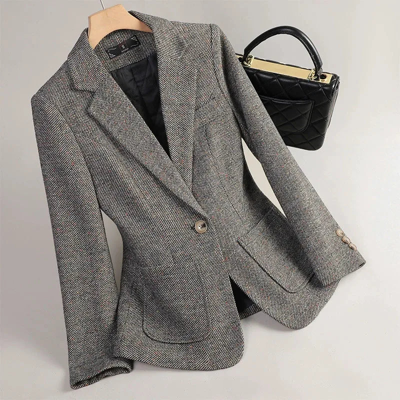 Evelyn Wool Tailored Blazer
