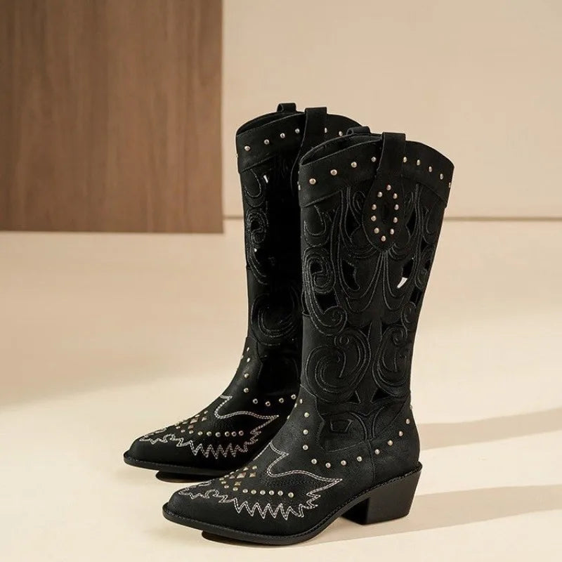 Rylee Studded Western Boots