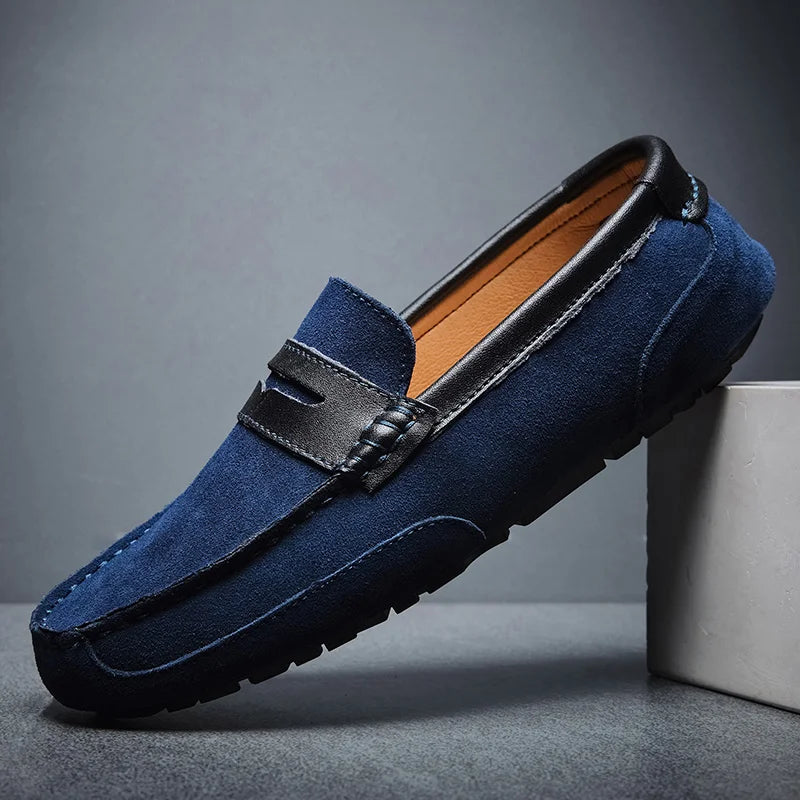 Antonio Step Suede Loafers