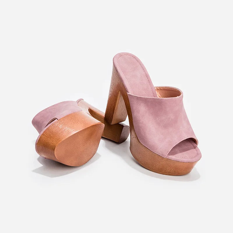 Sedona Platform Heel Mules