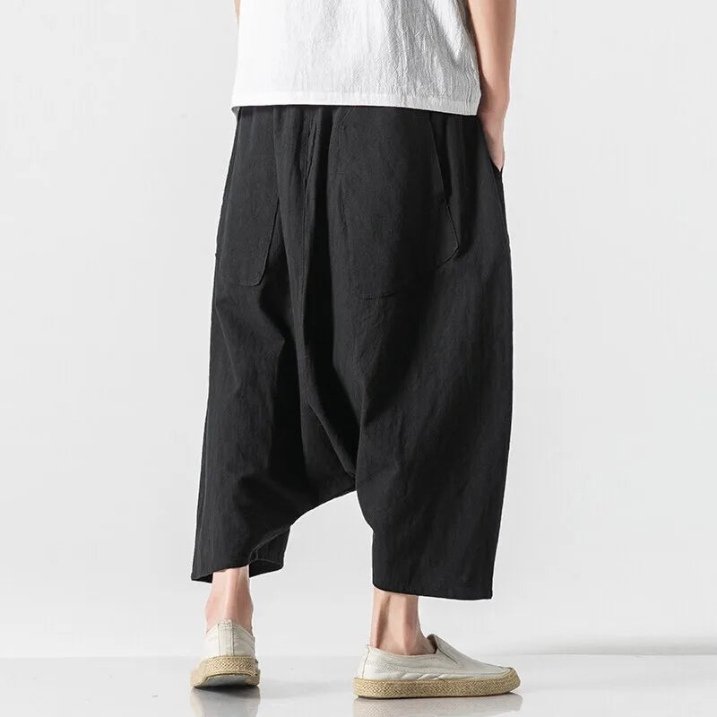 Nicholai Linen Harem Pants