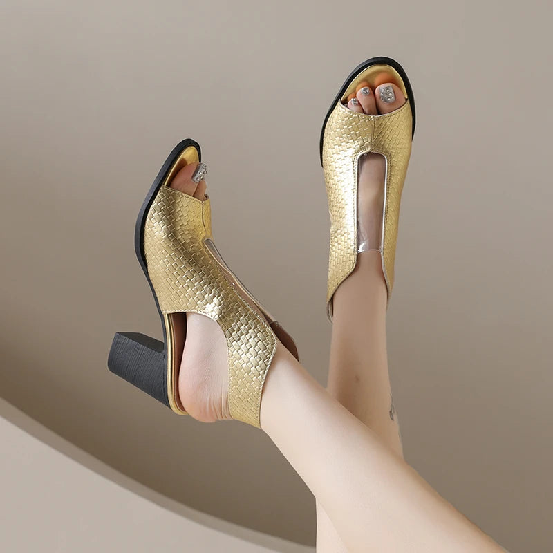 Celeste Open Toe Heels