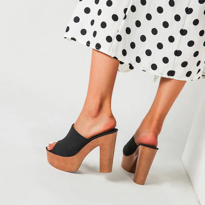 Sedona Platform Heel Mules