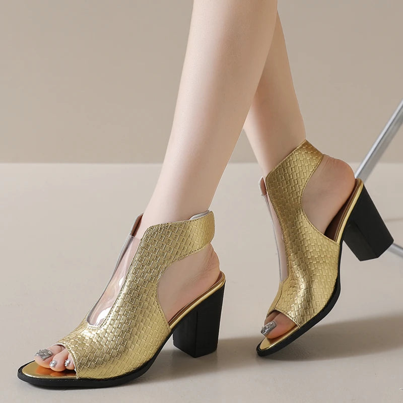Celeste Open Toe Heels