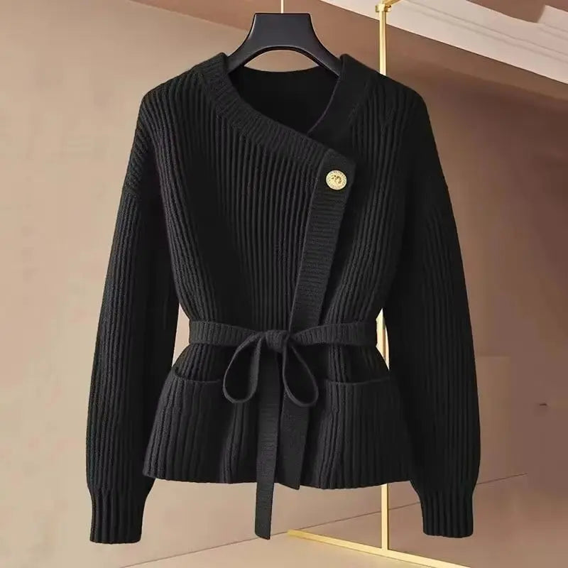 Vivienne Ribbed Wrap Cardigan