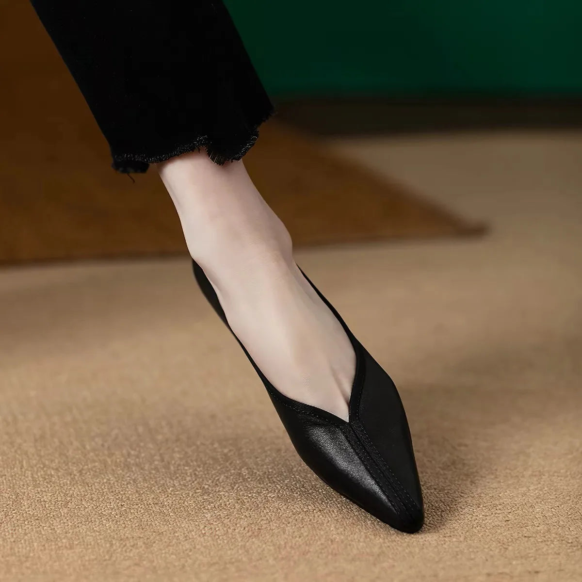 Margaret Genuine Leather Pumps