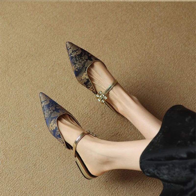 Kennedy Pointed Mule Heels