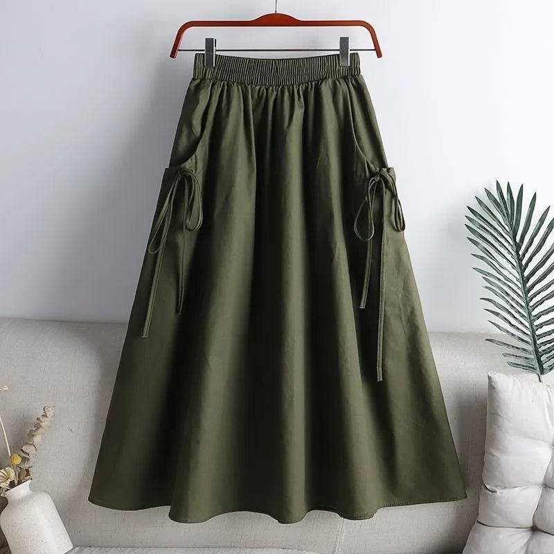 Alora Cotton Midi Skirt
