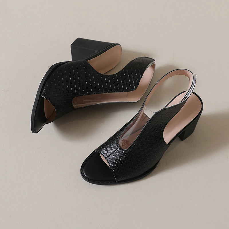 Celeste Open Toe Heels