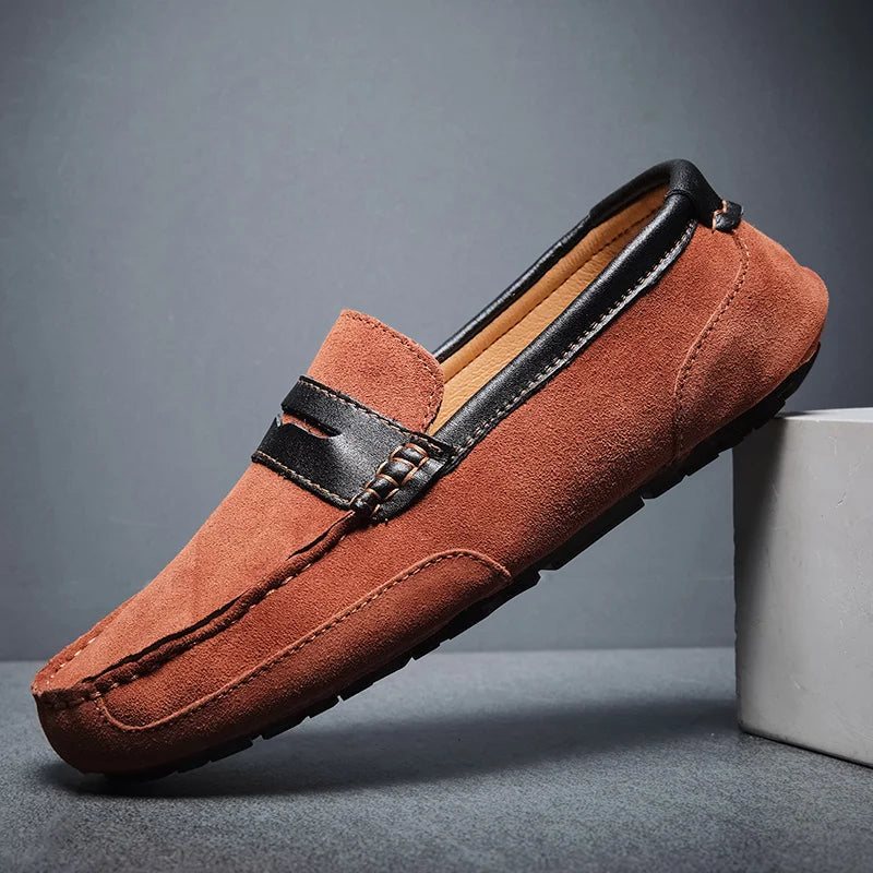 Antonio Step Suede Loafers