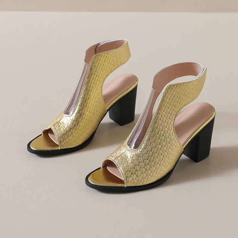 Celeste Open Toe Heels