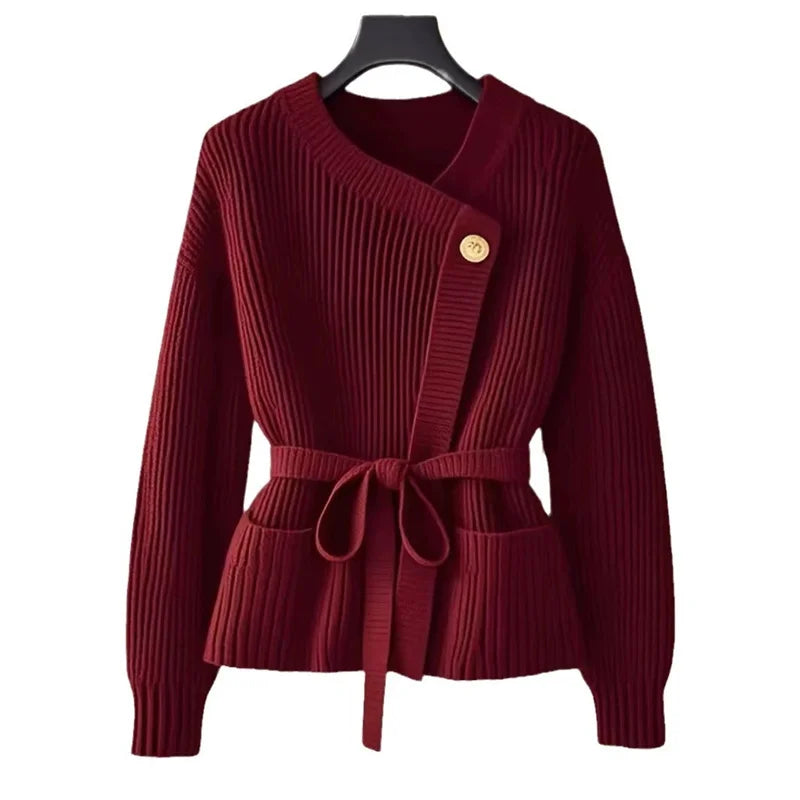 Vivienne Ribbed Wrap Cardigan